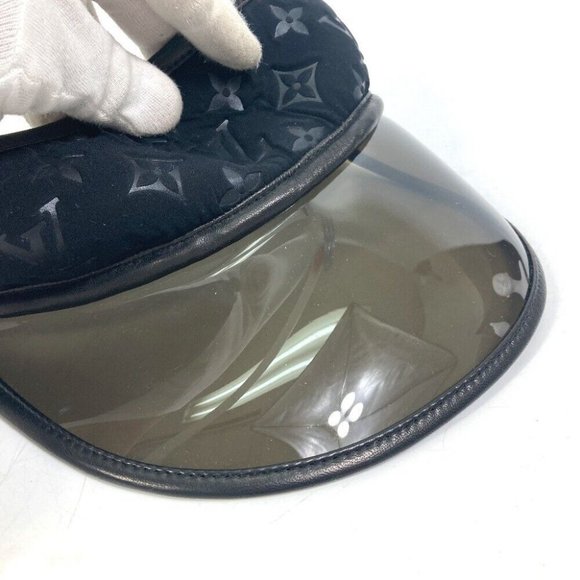 LOUIS VUITTON Monogram hat Sun visor Nylon Black - Picture 8 of 11
